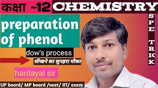 preparation of phenol chemistry class 12alcohol phenol etherall important reaction [upl. by Draner36]