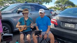 Music at Ala Moana Park Honolulu Hawaii 9124 [upl. by Demah198]