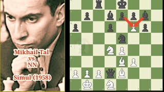 Mikhail Tal sacrificed his queen and minor pieces in order to promote a pawn [upl. by Enaelem]