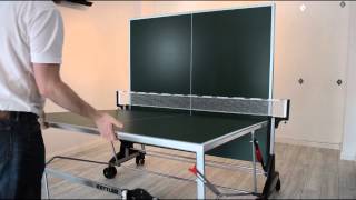 How to fold a Kettler Stockholm Outdoor Table Tennis Table [upl. by Senskell344]