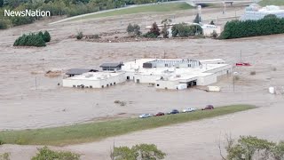 Helena latest Flooding from the storm sent 50 people to Tennessee hospitals roof [upl. by Adda]