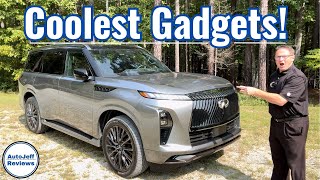 Coolest 2025 Infiniti QX80 Secrets Gadgets Tech amp Luxury Features [upl. by Nylecaj130]