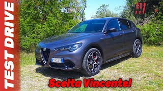 NEW ALFA ROMEO STELVIO VELOCE 22 TD 210 CV 2024  FIRST TEST DRIVE [upl. by Gayel77]