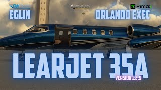 Eglin to Orlando Executive FSW Lear 35 Update v129  Pimax Crystal  VATSIM  VR  2024 [upl. by Nhoj]