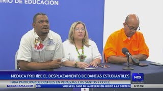 MEDUCA prohíbe el desplazamiento de bandas estudiantiles para participar de desfiles en Veraguas [upl. by Eilliw]