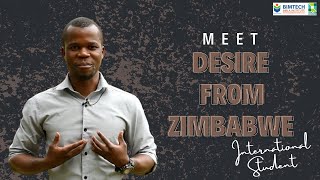 Desire Chidende  International Student From Zimbabwe  BIMTECH PGDM Student  Batch 202325 [upl. by Azne]