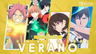 My Top 20 Anime amp Donghua Openings Summer 2024  Verano 2024 v1 [upl. by Wystand]