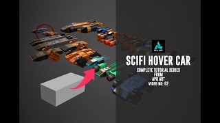 02 Scifi Hover Car  wwwyoutubecomapuart786  3D Design [upl. by Warrenne198]