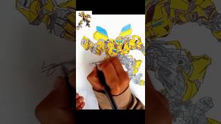 Siplemente 🐝  dibujo transformers bumblebee art [upl. by Atenahs]