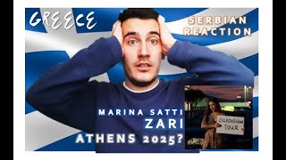 Serbian reaction to MARINA SATTI  ZARI Greece  Eurovision 2024 [upl. by Nnyltiak]