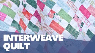 Interweave  5quot charm square quilt tutorial  beginner friendly [upl. by Jsandye]