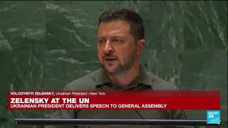 REPLAY Ukraines Zelensky addresses UN General Assembly • FRANCE 24 English [upl. by Anaitsirhc949]