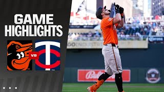 Orioles vs Twins Game Highlights 92924  MLB Highlights [upl. by Bodrogi]