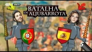 Batalha de Aljubarrota Salvador Sobral vs Manel Navarro  5 Para a MeiaNoite [upl. by Samella192]