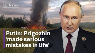 Putin breaks silence on Wagner boss Prigozhin plane crash [upl. by Charleton]