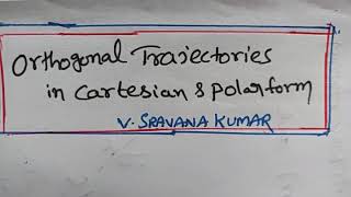 Orthogonal Trajectories in Telugu [upl. by Nate]