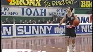 16021994 1ST SEMIFINAL KORAC CUP PANIONIOS  PAOK 8385 [upl. by Lamag]