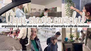 Mattinata al mercato con mamma organizza e pulisci con me spesa festa e uscite debbyg vlog✨ [upl. by Norek]