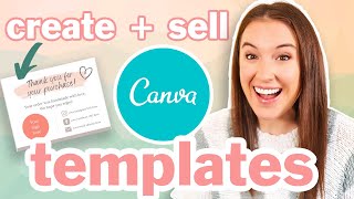 How to Sell CANVA TEMPLATES  Step by Step Canva Tutorial for Beginners  How to use Canva [upl. by Azar]