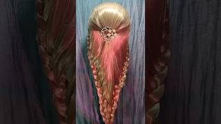 😍Beautiful hairstyle tutorial for beginners❤️viralvideo ytshorts shorts hairstyle youtubeshorts [upl. by Sabah]