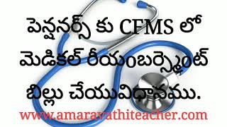 HOW TO PREPARE MEDICAL REIMBURSEMENT BILL IN CFMS SYSTEM FOR ALL PENSIONERS [upl. by Chapa]