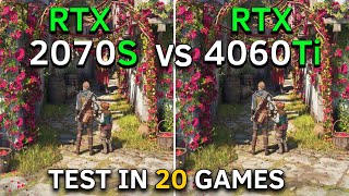 RTX 2070 SUPER vs RTX 4060 Ti  Test In 20 Games at 1080p  2023 [upl. by Gibbeon]