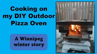 Cooking on Retooled Outdoor Oven December 4 2021 [upl. by Tenahs]