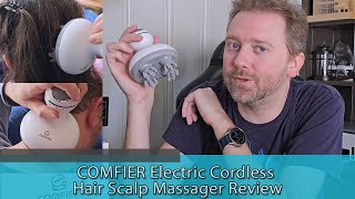 USE WITH SHAMPOO  COMFIER Electric Cordless Scalp Massager Review [upl. by Elpmid]