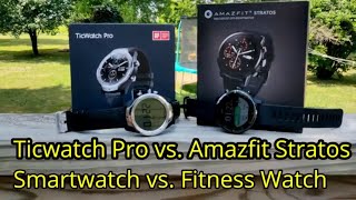 Ticwatch Pro vs Amazfit Stratos Which is right for you [upl. by Cahilly]