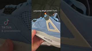 unboxing Jordan 4 unc from dhgate [upl. by Inol]