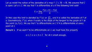 M3302  Differential Calculus in Banach spaces  Section21 Definitions and basic examples  Part 1 [upl. by Desmond]