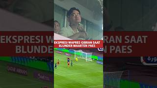 Ekspresi gibran nonton timnas Lirikan yang penuh arti timansday gibran timnasindonesia [upl. by Kilgore]