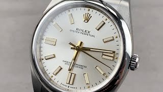 Rolex Oyster Perpetual 41mm 124300 Rolex Watch Review [upl. by Athalla911]