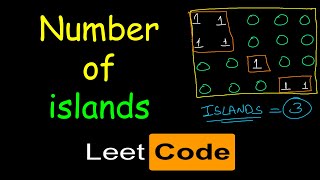 Number of islands  Leetcode 200 [upl. by Rohn607]