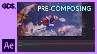 Precomposing in After Effects Ep1248 Adobe After Effects for Beginners [upl. by Marelya]