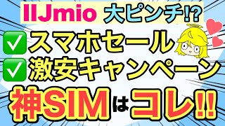 【朗報】あの格安SIMがスマホの投げ売りとキャンペーンを強化💪✨IIJmioがピンチに⁉️【docomoauSoftBankiPhoneAndroidAQUOSXiaomiマイネオ】 [upl. by Mathe473]