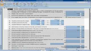 Tax Form 941  Line 5  Taxable Social Security Wages  Video [upl. by Attirb]