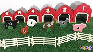 Aprende Numeros y Animales dela Granja 🐮🐷 Videos para niños ✨ Mimonona Stories [upl. by Charlena864]