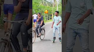 skating girl cycle reaction india tigerskater shortsvideo shorts [upl. by Mumford]