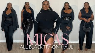 First Video of 2024  MICAS All Black Try On Haul amp Review  My New Year Resolution  Styling Tips [upl. by Mossberg81]