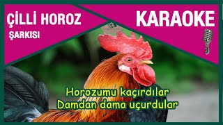 Çilli Horozum Horozumu Kaçırdılar  Küpeli Horozum Karaoke Altyapı Müzik  İlkokul Şarkıları [upl. by Franklyn257]