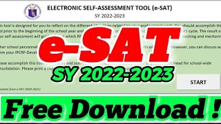 RPMS eSAT FOR SY 20222023 TEMPLATE SOFT COPY  FREE DOWNLOAD  ESAT TEMPLATE [upl. by Alel]