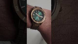 Bronze Emerald Green Swordfish ZELOS 40mm 200m Seiko NH35 CUSN8 Bracelet C3 X1 amp BGW9 Sapphire AR [upl. by Nylannej]