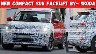 SKODA COMPACT SUV KUSHAQ FACELIFT is COMING  POWERFULL THEN CRETA and SELTOS skodahyundaisuv [upl. by Darra600]