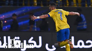 Cristiano Ronaldo scores sensational longrange lob for AlNassr [upl. by Hook]