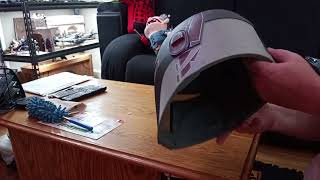 black series Sabine Wren helmet unboxing [upl. by Kerge]