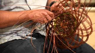 Carlos Herrera demonstrates Pueblo basketmaking [upl. by Esoj278]