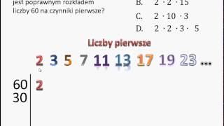 Rozkład liczby 60 na czynniki pierwsze [upl. by Esirrehc558]