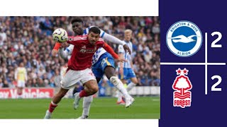 BRIGHTON VS NOTTINGHAM FOREST 2 2 HIGHLIGHT PREMIER LEAGUE 20242025 [upl. by Lerret]