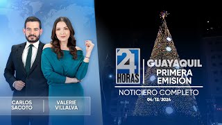 Noticiero de Guayaquil Primera Emisión 041224 [upl. by Morley667]